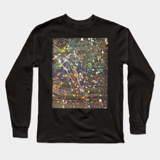 Cool splash acrylic abstract artwork Long Sleeve T-Shirt